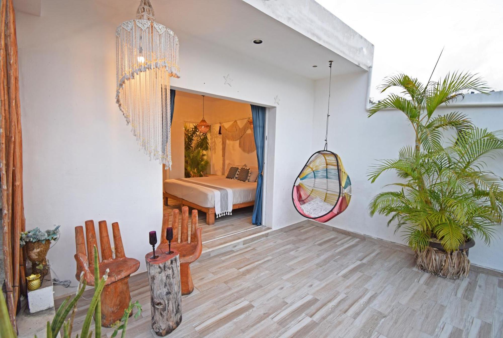 Tropical Bedroom -Casa Nomis Cancun Bagian luar foto